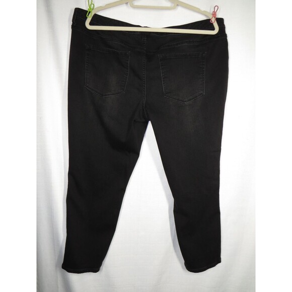 Ava + Viv Women's Jeans Black High Rise Beaded Side Jegging Pants Plus Size 22W - Picture 9 of 12